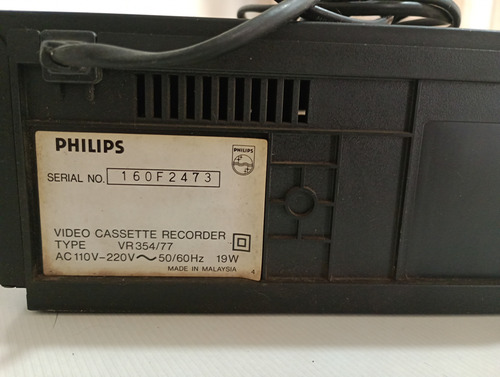 Videocasetera Panasonic Y Philips X Lote Reparar O Repuestos Negro (Usado)