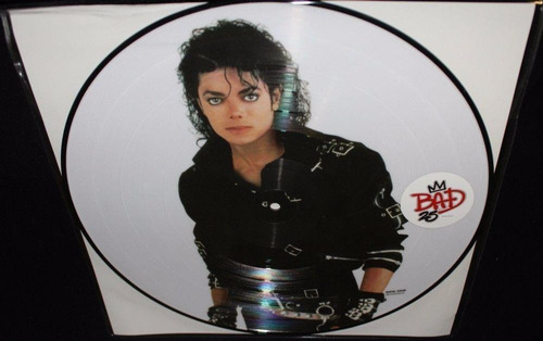 Michael Jackson Lp Picture Disc Bad 25th Anniversary Novo