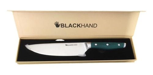 Cuchillo Puelo Acero Alemán Black Hand+ Grabado Láser Gratis