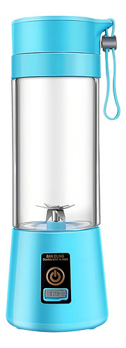 Mini Liquidificador Portátil Mixer Shake Suco Juice Vitamina Cor Azul