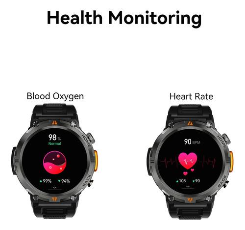 Smartwatch Bluetooth Com Lanterna Para Homens