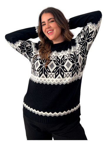 Sweater Bremer Estampado Mujer Talle Grande - Heloiza