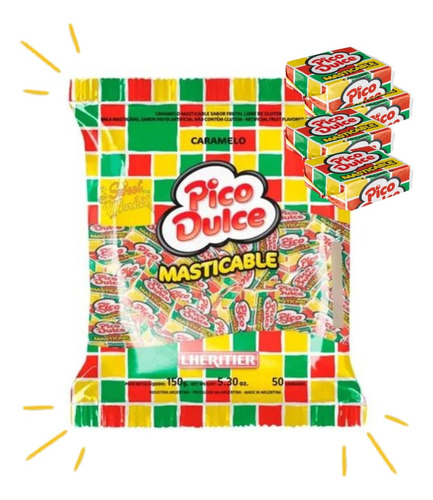 Caramelos Pico Dulce Masticables X 500 Gramos Golosinas