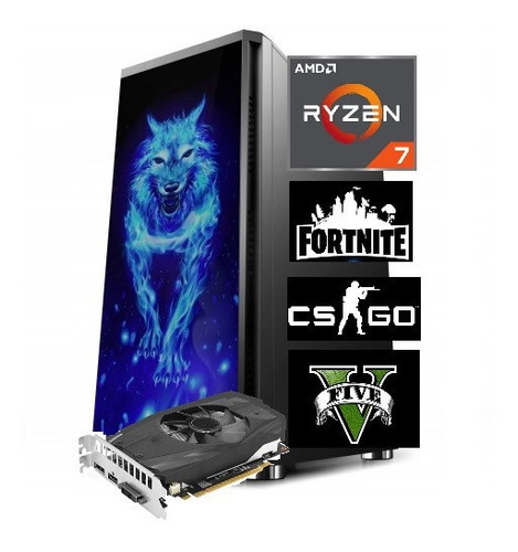 Pc Cpu Gamer Amd Ryzen 7 32gb Ssd 480gb Rx 580 8gb Font 600w