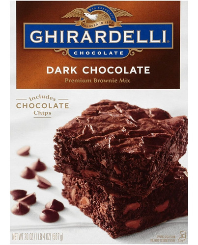 Harina Mix Para Brownies Dark Chocolate Ghirardelli 567 Gr