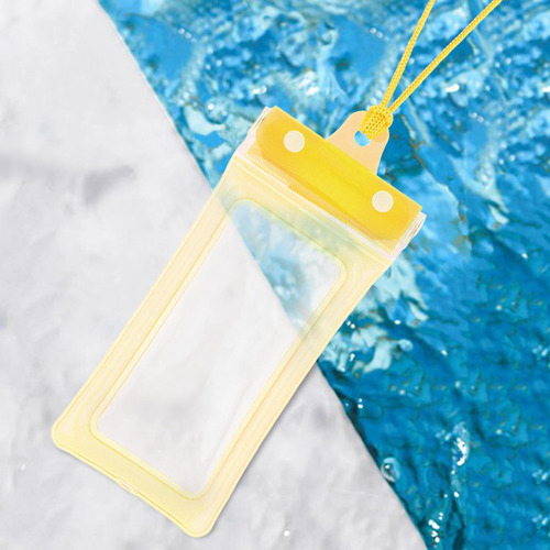 Bolsa Impermeable Para Teléfono, Bolsa Impermeable Amarillo