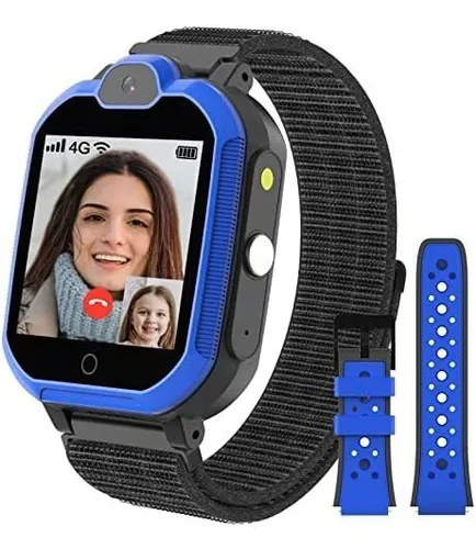 Reloj Inteligente P/niños Pthtechusde 4-12 Años - Azul