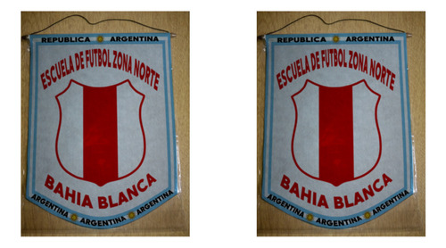 Banderin Mediano 27cm Escuela Zona Norte Bahia Blanca