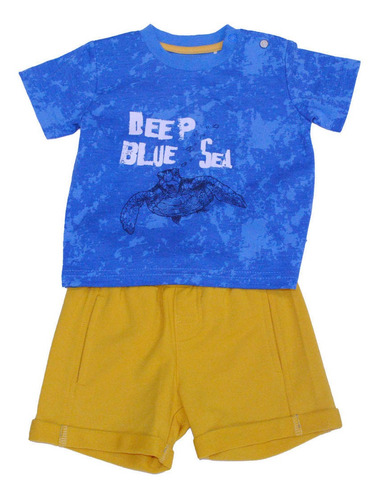 Conjunto Bebe Niño Azul Pillin