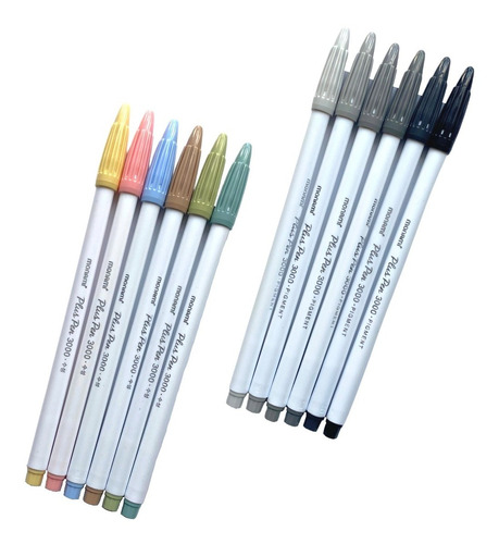 Monami Plus Pen 3000 Plumon Lettering 12 Nuevos Colores 
