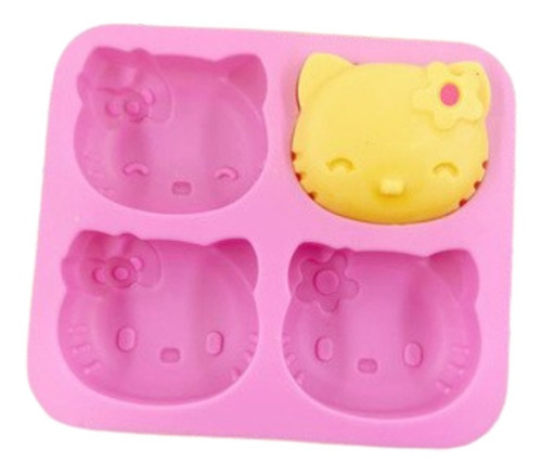 Molde Silicona 4 Hello Kitty Max - Jabon Velas