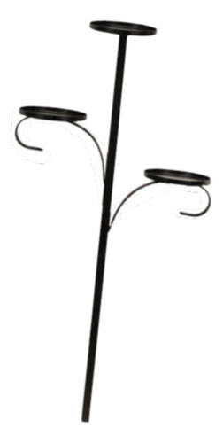 Suporte Para Velas Triplo Para Topo De Árvore Suporte 60cm