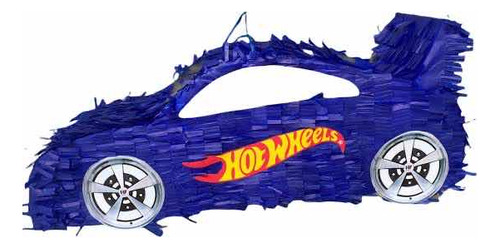 Pinhata Hotwheels 02, Com Bastão, Tapa Olhos E Confetes