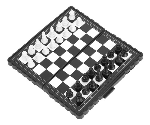 Juego De Ajedrez Magnético Portátil Plegable De Plástico Par
