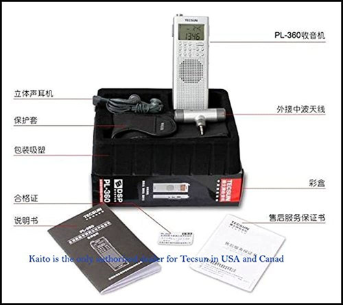 Imagen 6 de 6 de Radio Tecsun Pl-360 Pl 360 Onda Corta Am Fm §