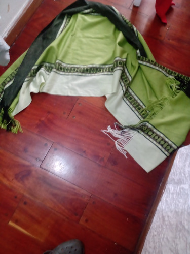 Chals Pashmina Verde Bufanda Pañuelo.