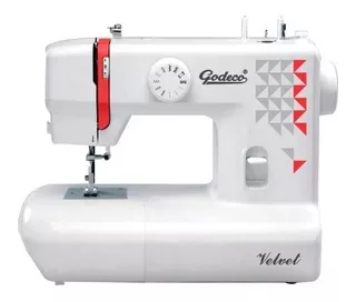 Máquina de coser recta Godeco Velvet portable blanca 220V