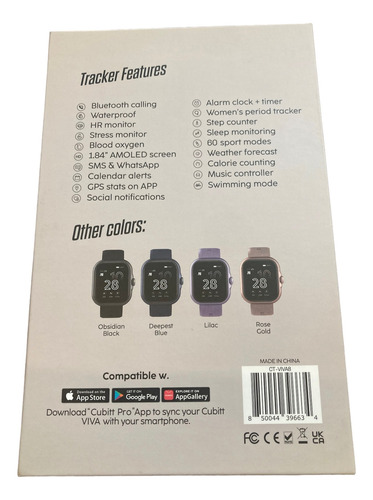 Reloj Cubitt Smartwatch Viva Gris Claro Unisex