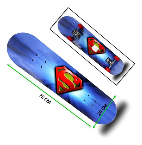 Imagen 2 de 5 de Tabla Patineta Skate Infantil Niños Superheroes