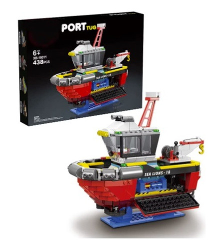 Remolcador Maritimo O Barco De Puerto, Compatible Lego
