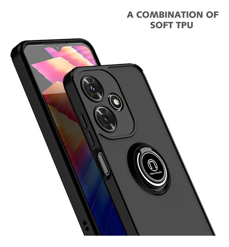 - Funda For Infinix Hot 30i Textura De La Piel Anillo
