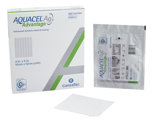 Aquacel Ag Advantage 10x12cm, Caja Con 10 Piezas