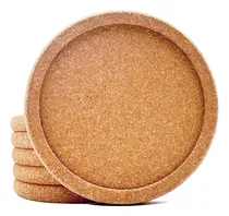 Comprar Posavasos De Corcho Absorbentes Para Bebidas, 6 Posavasos De