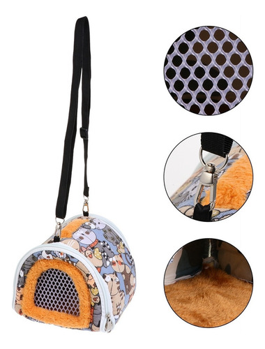 Bolsa Portadora De Hámster Portátil Mascota Bolsa De Viaje