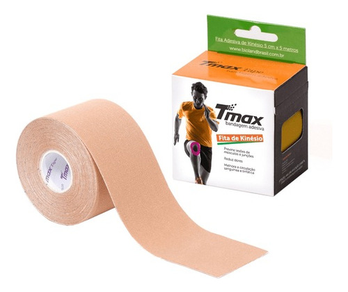 03 Tmax Bandagem Elástica Adesiva Funcional 5cm X 5m 