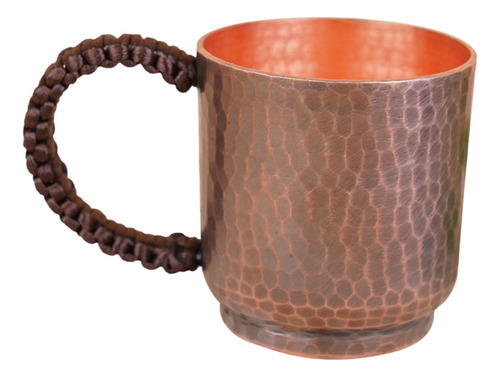 De Taza De Cobre De 100 Ml Con Asa, Taza De Agua Martillada,