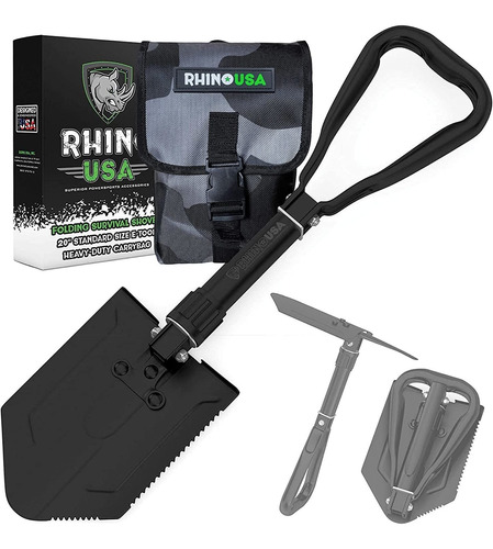 Rhino Usa Pala De Supervivencia Plegable Con Pico - Herra...