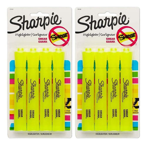 Sharpie Accent Tank Con Punta Biselada, Amarillo Fluorescent