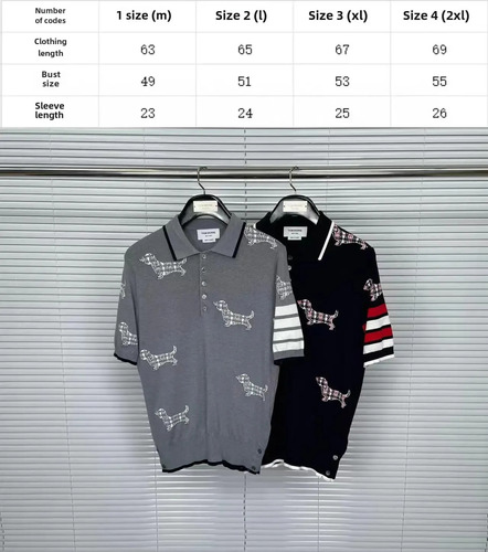 Polo Tb Thom De Lana Jacquard Para Hombre