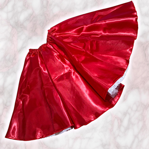 Falda De Satin Estilo Rock And Roll