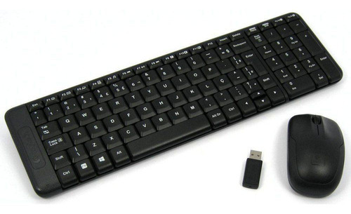 Kit Teclado E Mouse Logitech Sem Fio Mk220