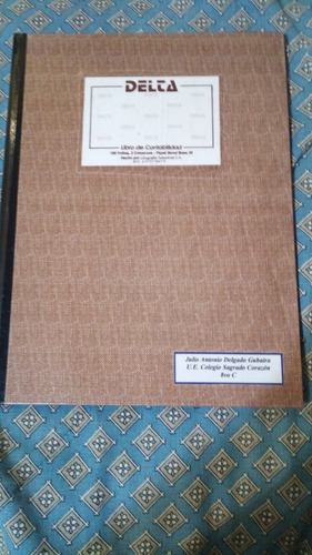Libro De Contabilidad De 100 Folios Delta.