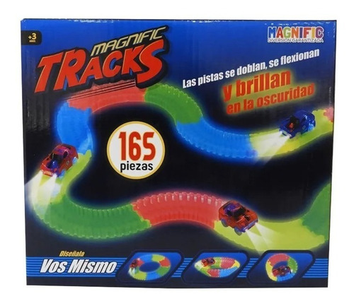 Pista Magnific Tracks Mediana 165 Piezas La Kobra