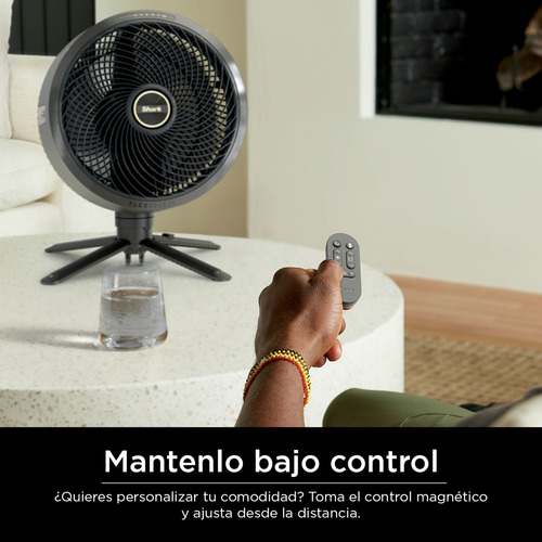 Ventilador Flexbreeze Inalámbrico Y Cable - Shark - Fa222 Na Negro Negro Plástico 3