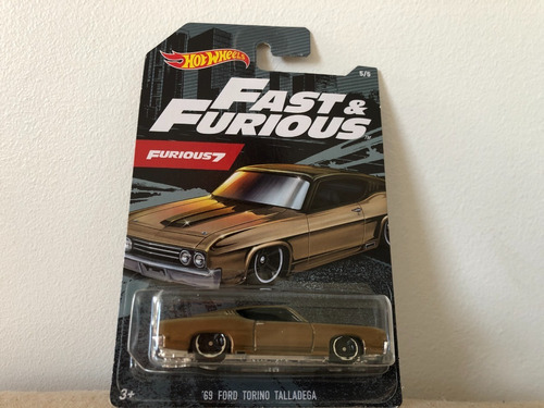 Auto Hotwheels Rapido Y Furioso, Ford Torino Tallageda 69