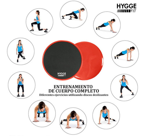 Imagen 4 de 10 de Discos Deslizantes Platos Core Slider Gym Funcional Fintess
