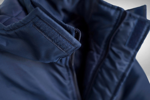 Campera Básica Trucker Impermeable Trabajo Abrigo Unisex Azul Marino L