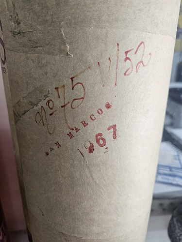 Botella Antigua Brandy San Marcos Maria Felix 1967 4 Lts (Usado)
