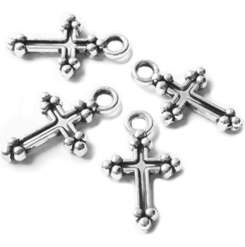 Imagen 1 de 3 de Dijes Y Medallas Cruz Con Colgantes