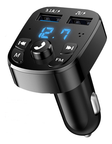 Transmisor Bluetooth 5.0 A Fm Con Usb Dual Para Carro