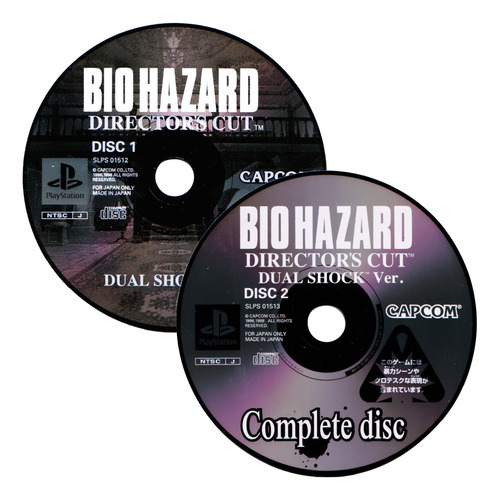 Biohazard Directors Cut Dual Shock Ver Ps1 - Loja Campinas