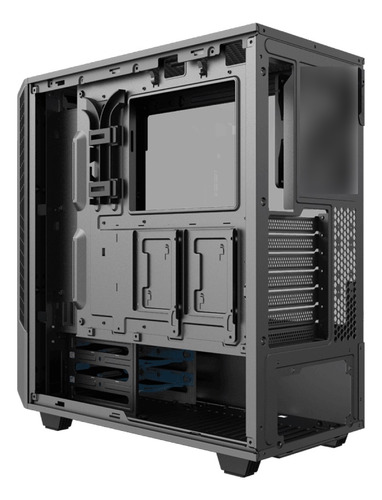 Armário Argb Atx de vidro temperado Munfrost Panda Rgb, cor preta