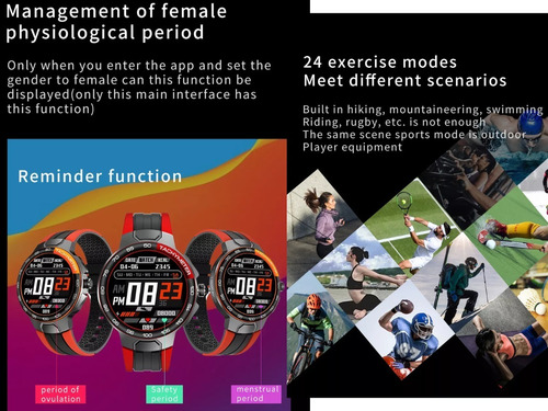 Reloj Smartwatch E15 Hombremujer Sumergible Para Android Ios