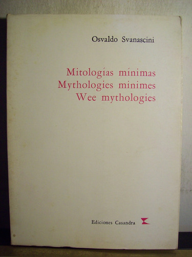 Adp Mitologias Minimas Mythologies Minimes O. Svanascini