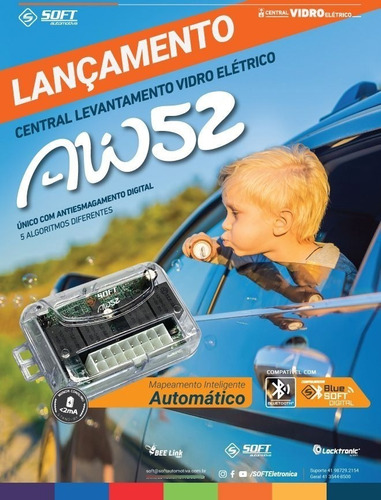 Kit 10 Modulo Aw 52 Acionador Anti Esmagamento Soft C/chicot