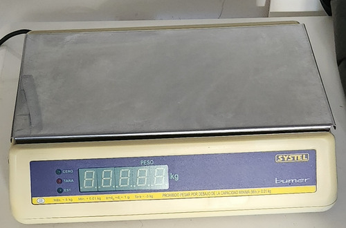 Balanza Systel Bumer Tara Max 6kg Min 0.01kg Crema (Usado)